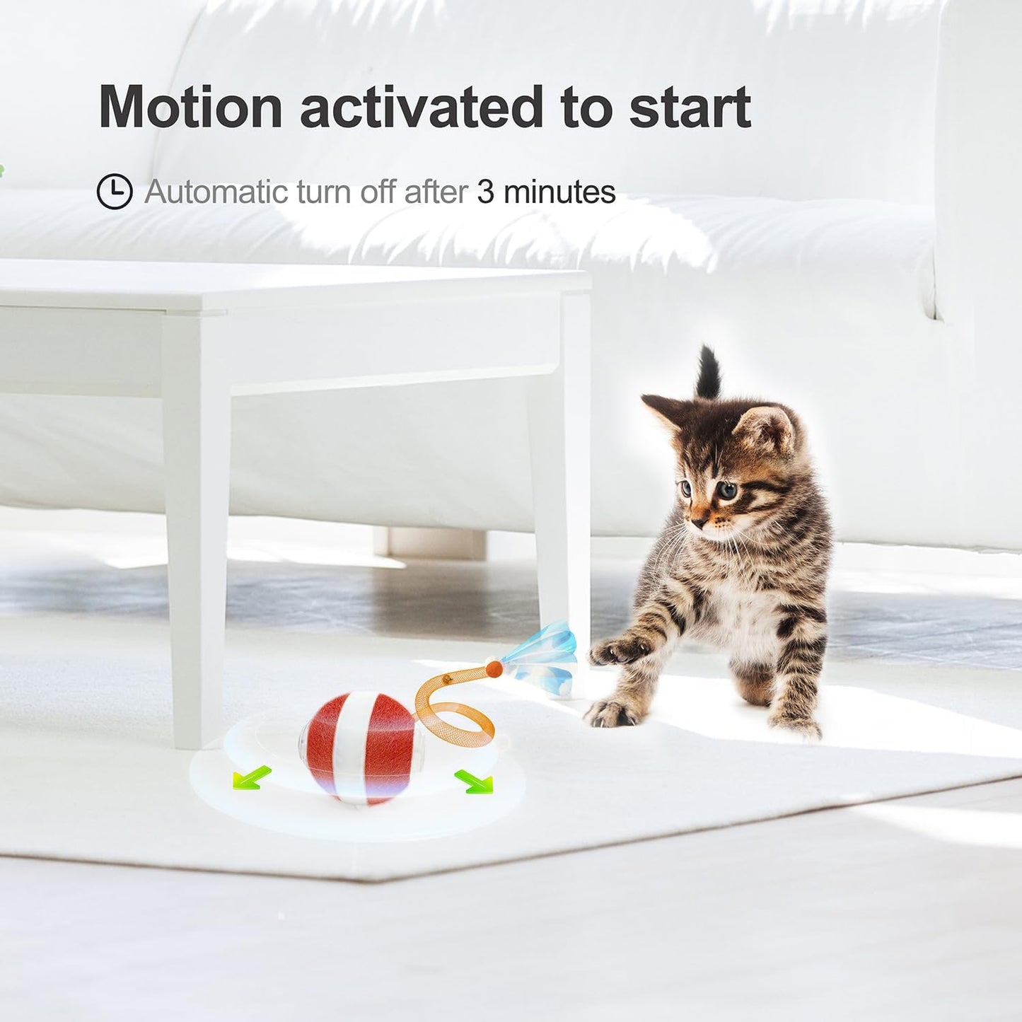 Agile Moving Cat Ball | Interactive Fun | Keeps Cats Active and Engaged