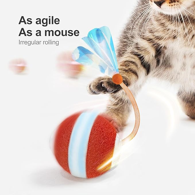 Agile Moving Cat Ball | Interactive Fun | Keeps Cats Active and Engaged