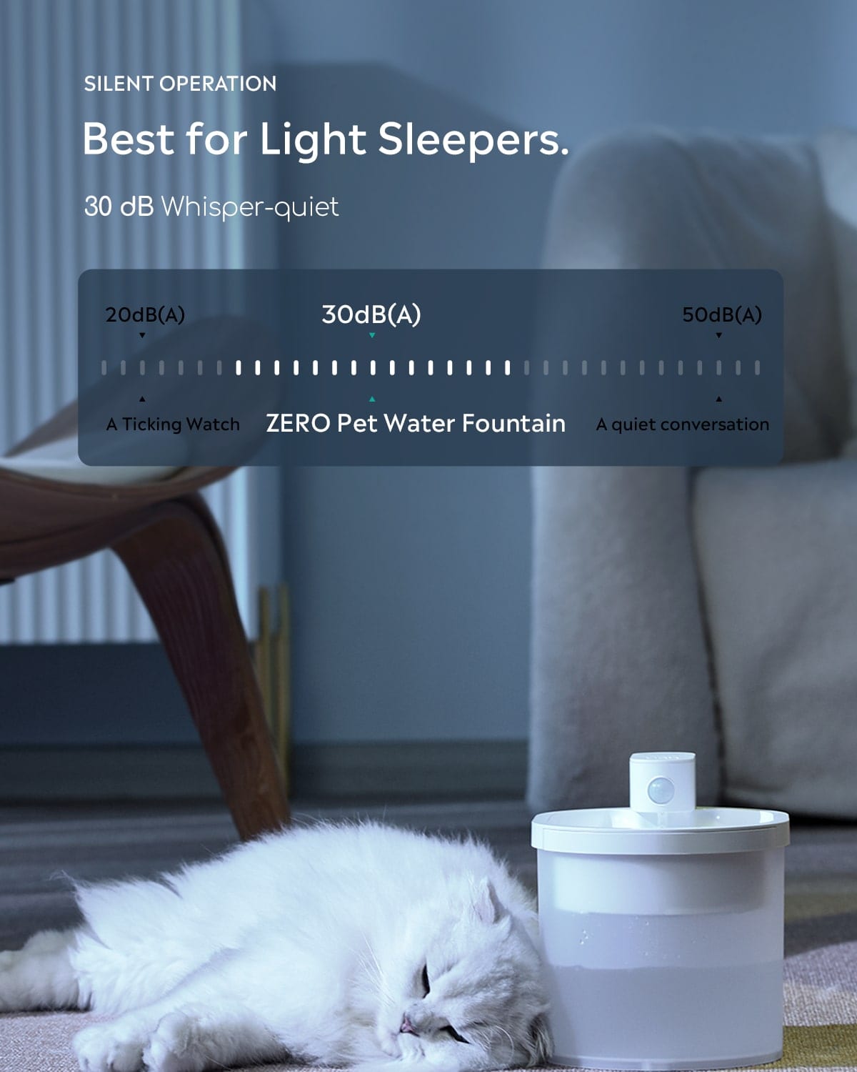 Wireless Automatic Cat Water Fountain | Fresh Flowing Water