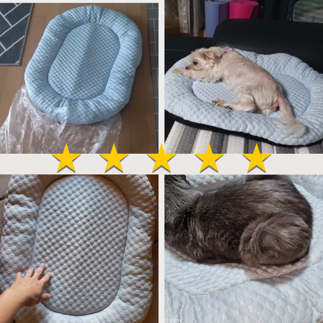 Ice-Silk Cooling Pet Bed | Breathable Comfort | Ideal for Hot Weather