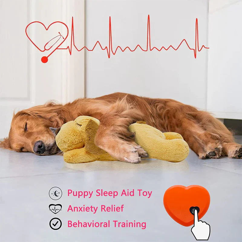 Calming Heartbeat Puppy Dog Toy | Soothes Anxiety | Soft and Cuddly