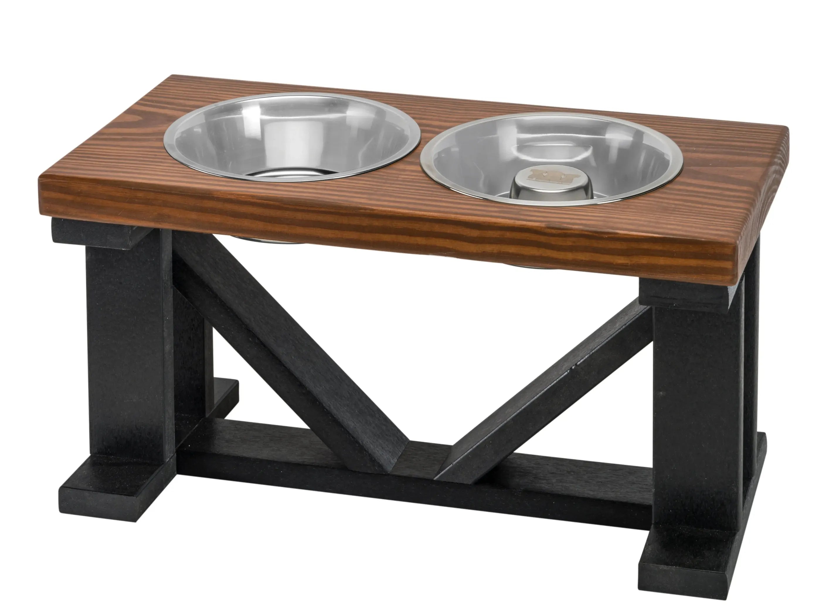 Elevated Double Dog Feeder | Farmhouse Style | Adjustable Height