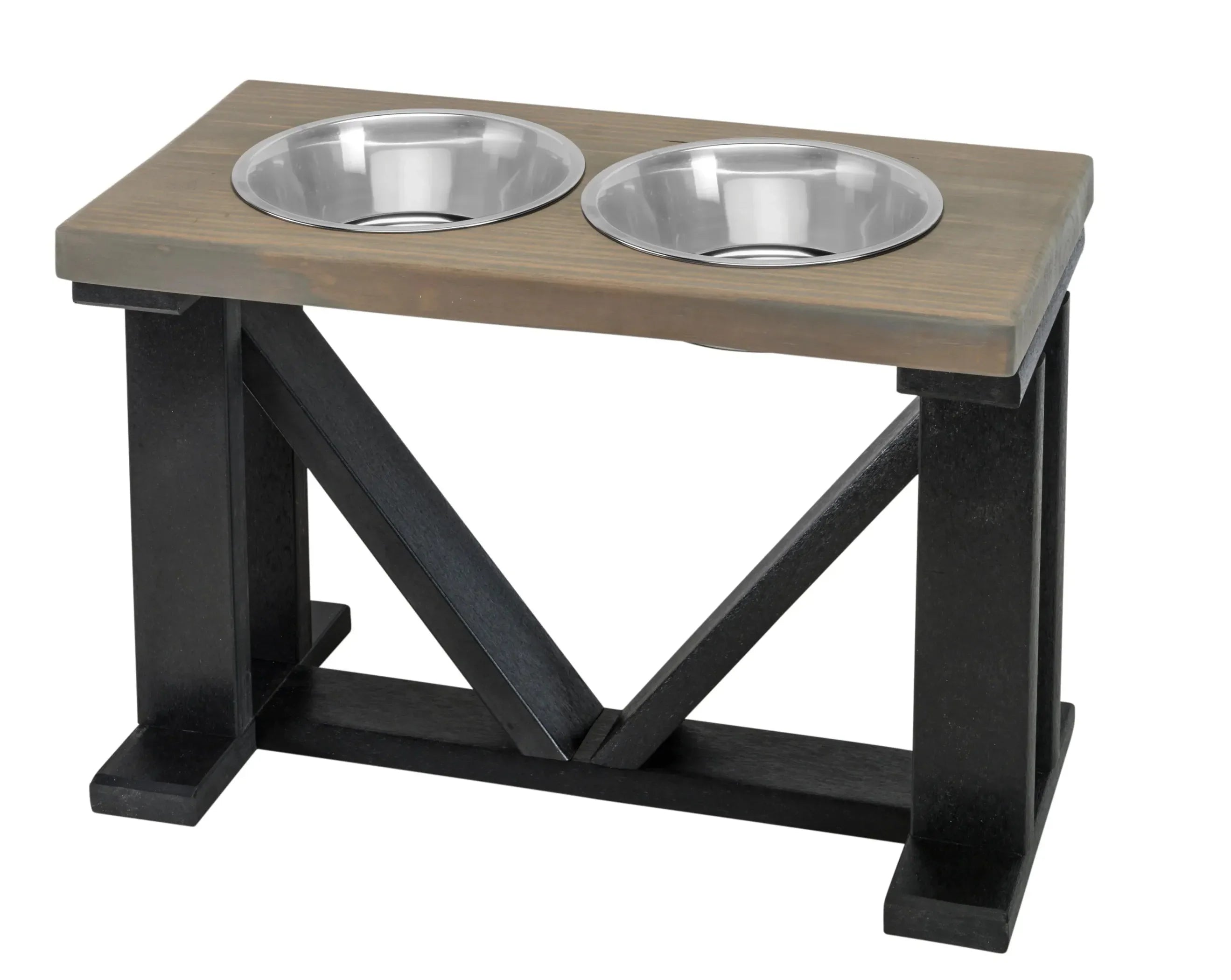 Elevated Double Dog Feeder | Farmhouse Style | Adjustable Height