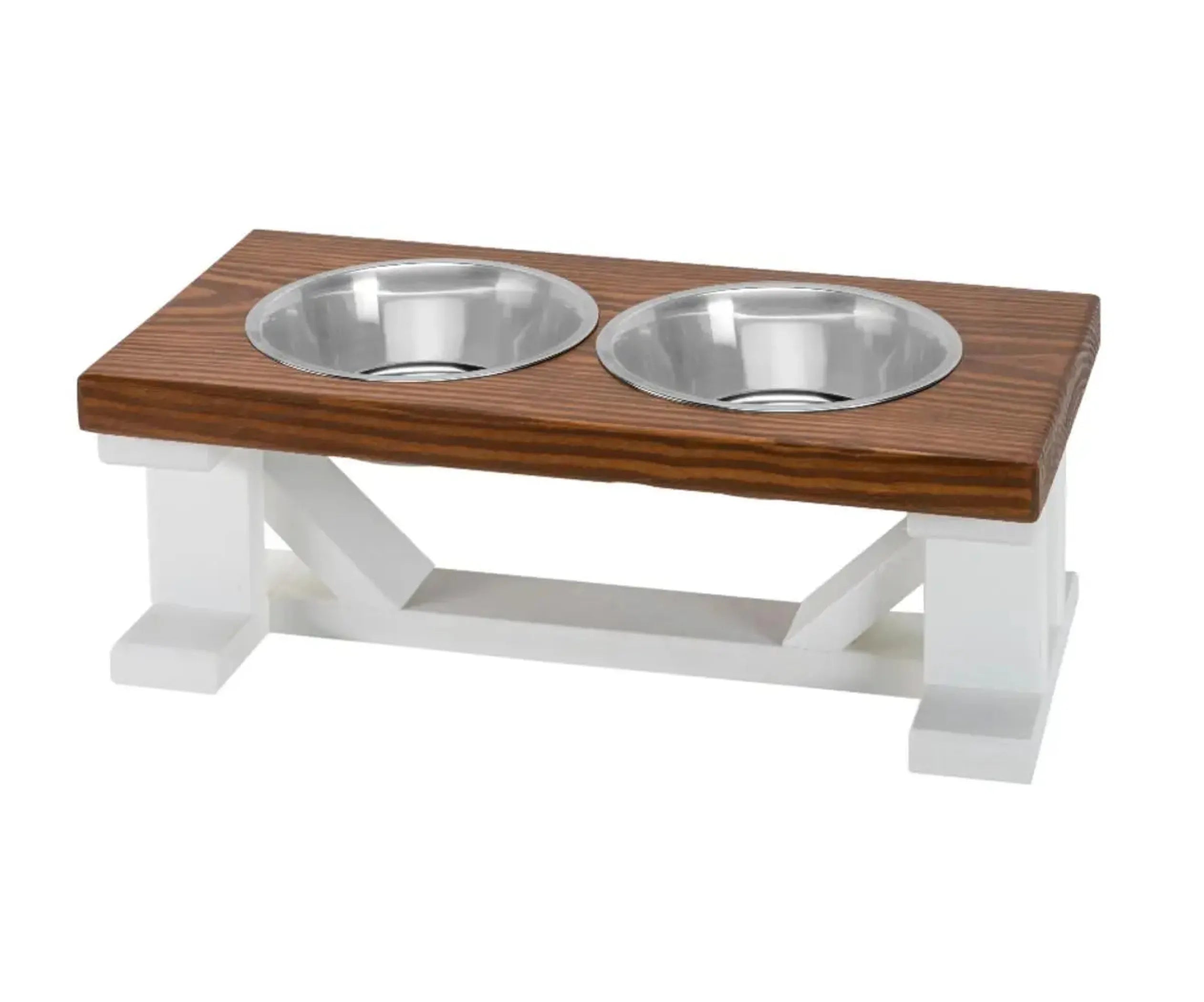 Elevated Double Dog Feeder | Farmhouse Style | Adjustable Height