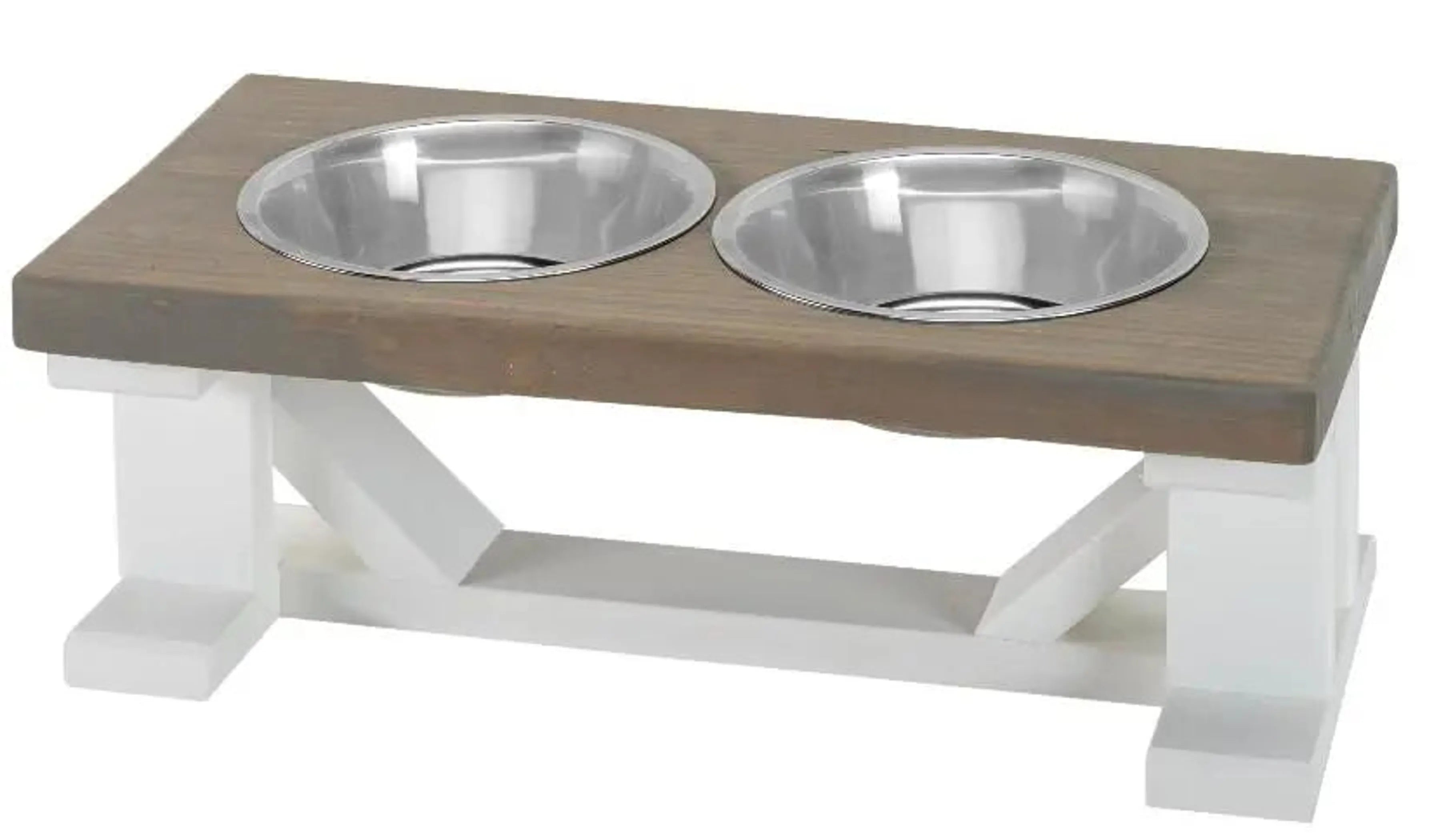 Elevated Double Dog Feeder | Farmhouse Style | Adjustable Height