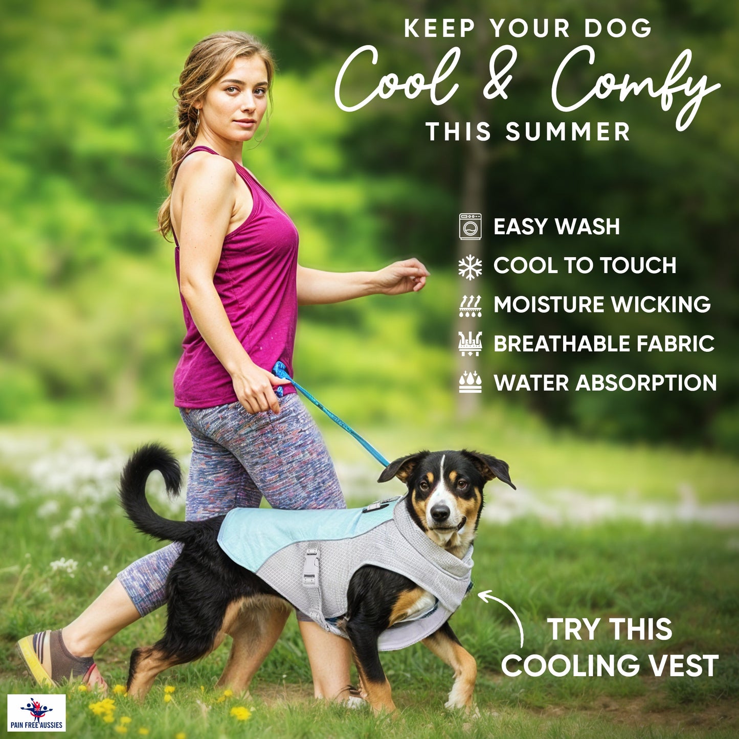 Pet Summer Cooling Vest | Reflective | Breathable