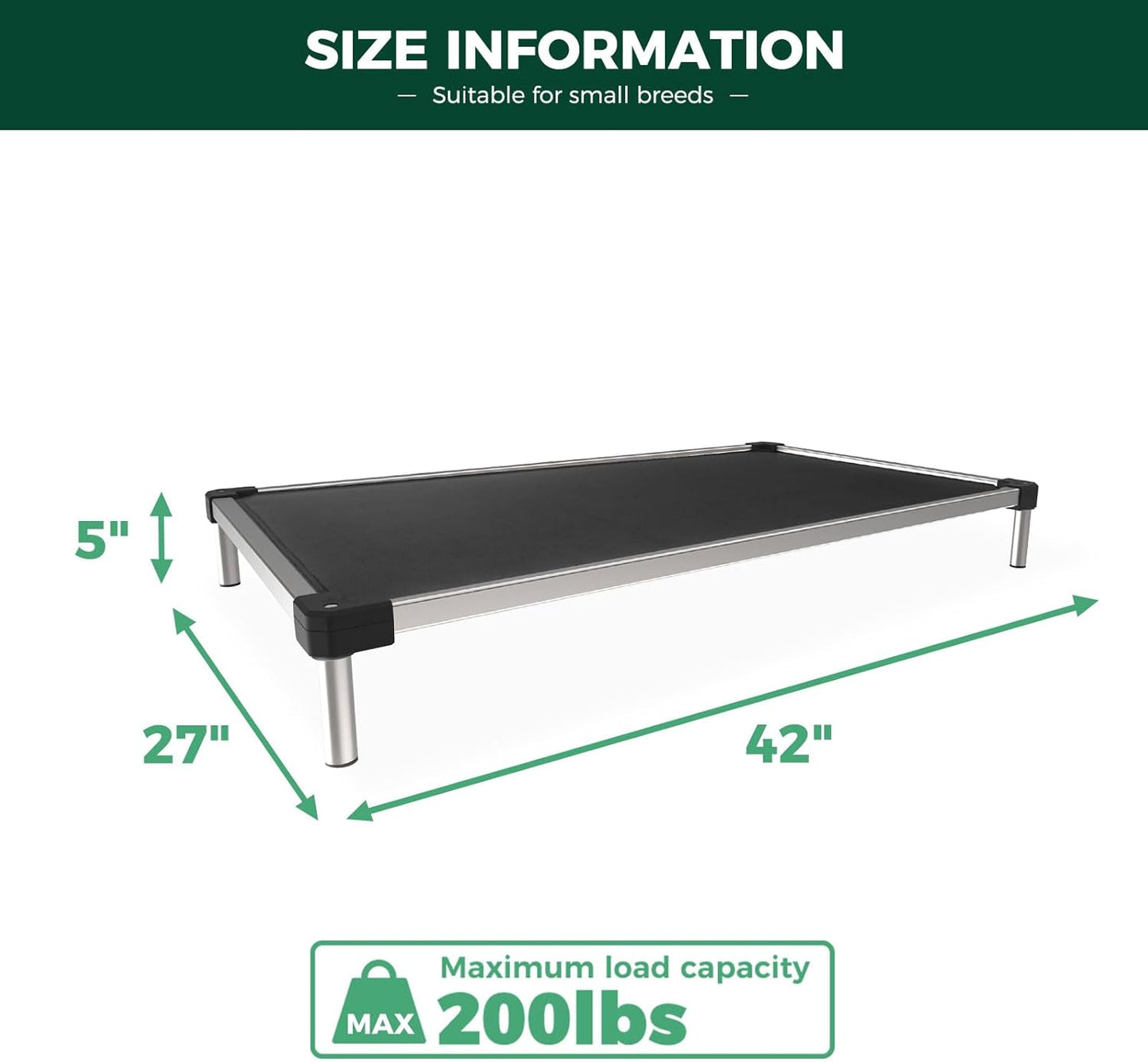 Cooling Elevated Dog Bed | Chew-Proof Design | Comfortable Support