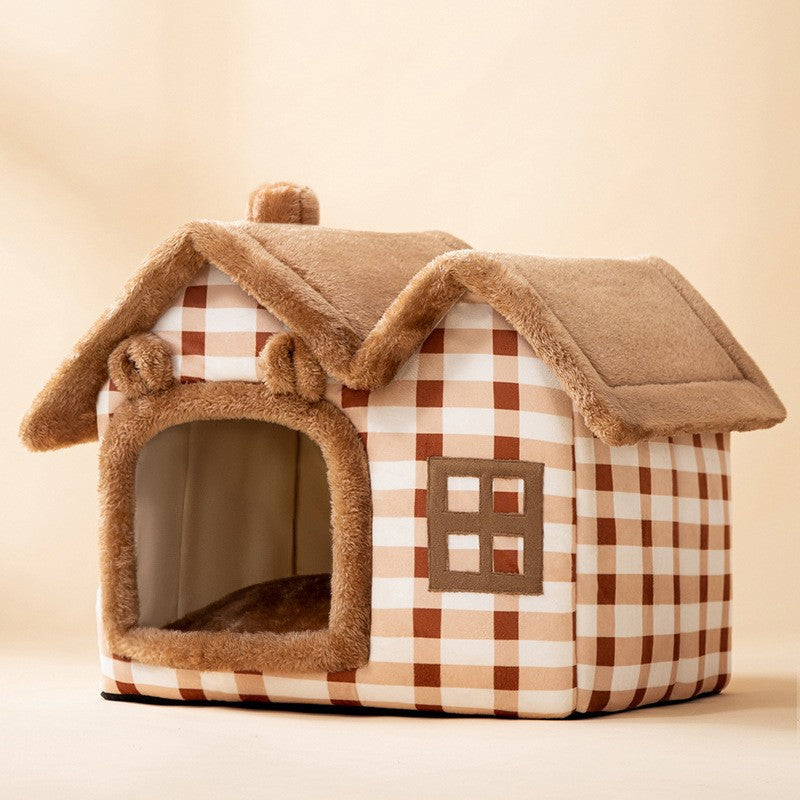 Foldable Warm Pet House | Cozy Portable Design | Easy to Store