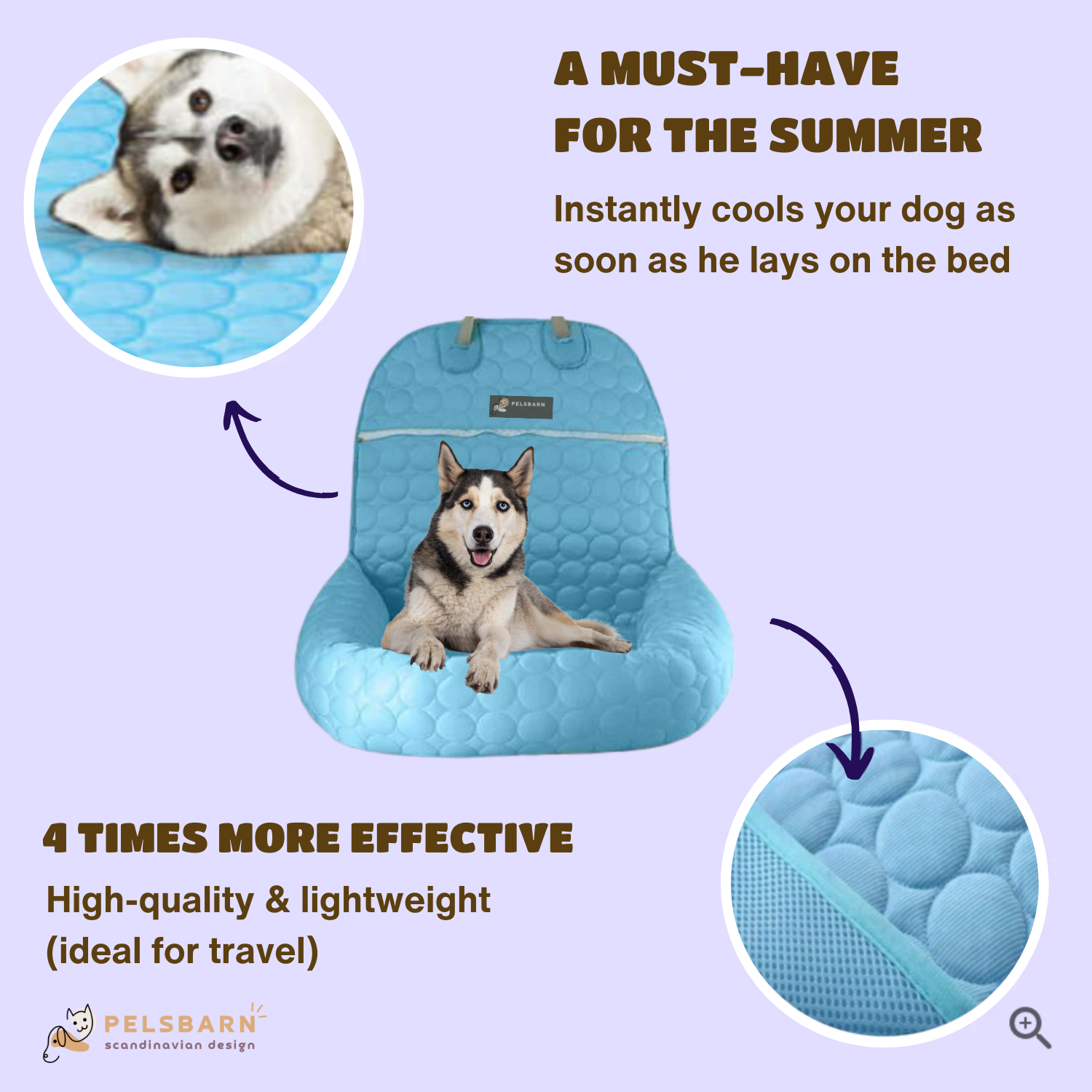 Cooling Car Bed for Dogs| Comfortable & Portable