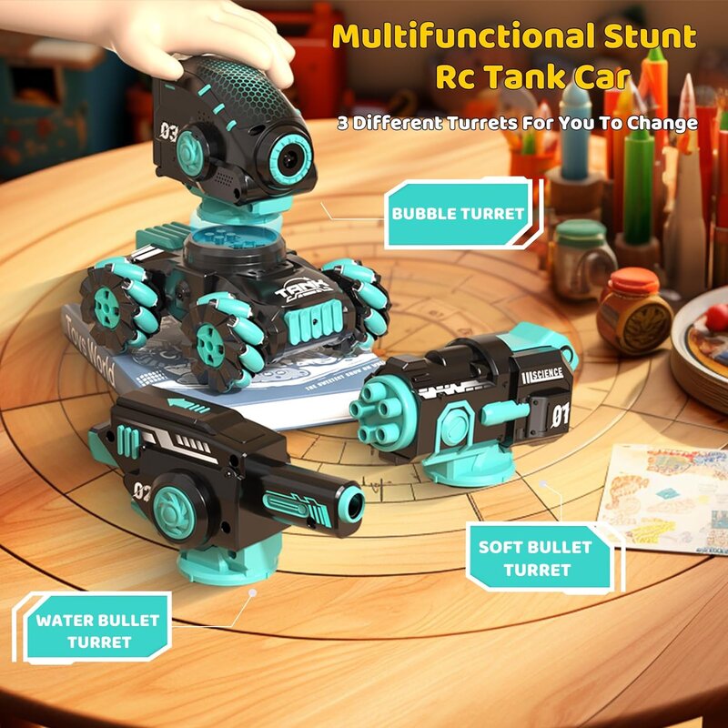 Kids Adventure - RC Turret Toy Car Fun