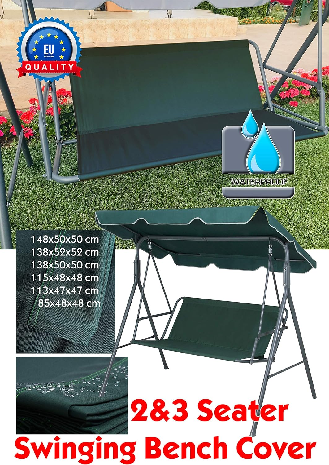 Replacement Swing Seat Cover | Waterproof | UV Resistant