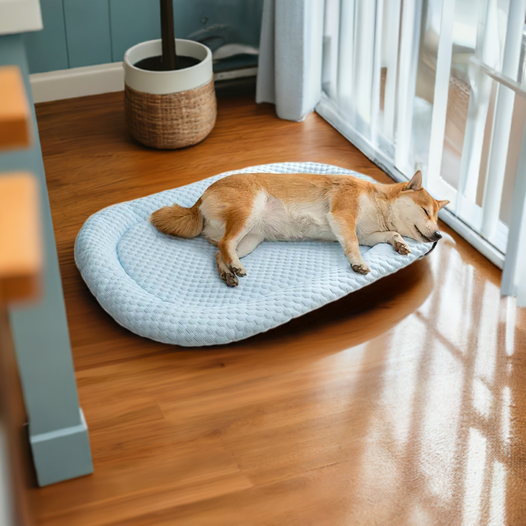 Ice-Silk Cooling Pet Bed | Breathable Comfort | Ideal for Hot Weather