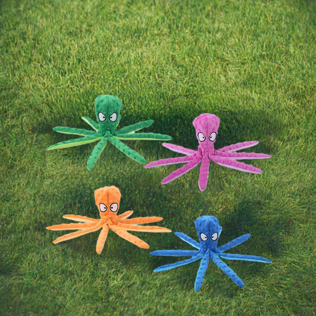 Octopus Plush Chew Toy | Crinkle Noisy Durable Dog Toy | Fun for Pets