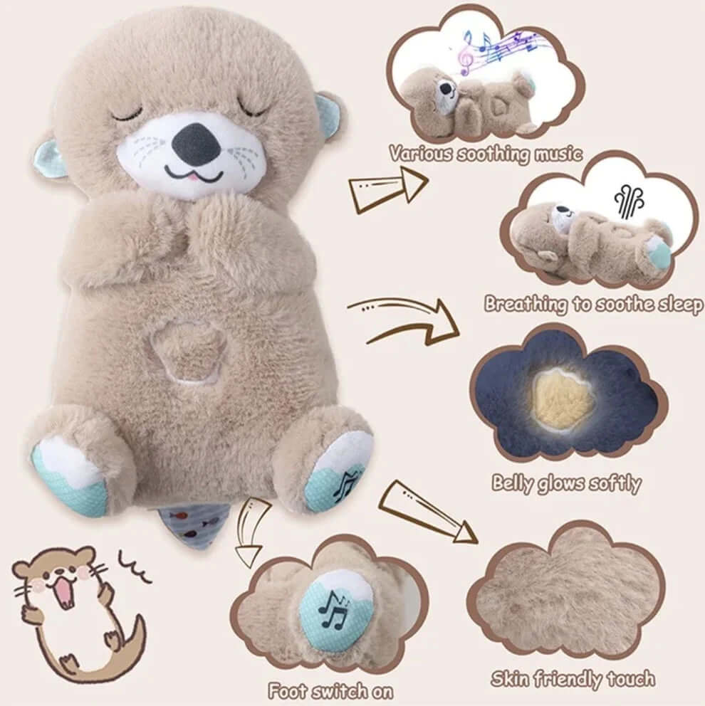 Calming Otter Plush Dog Toy | Soft Cuddly Comfort for Pets