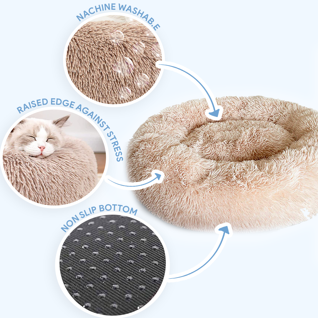 Calming Cat Bed | Cozy Soft Design | Reduces Anxiety