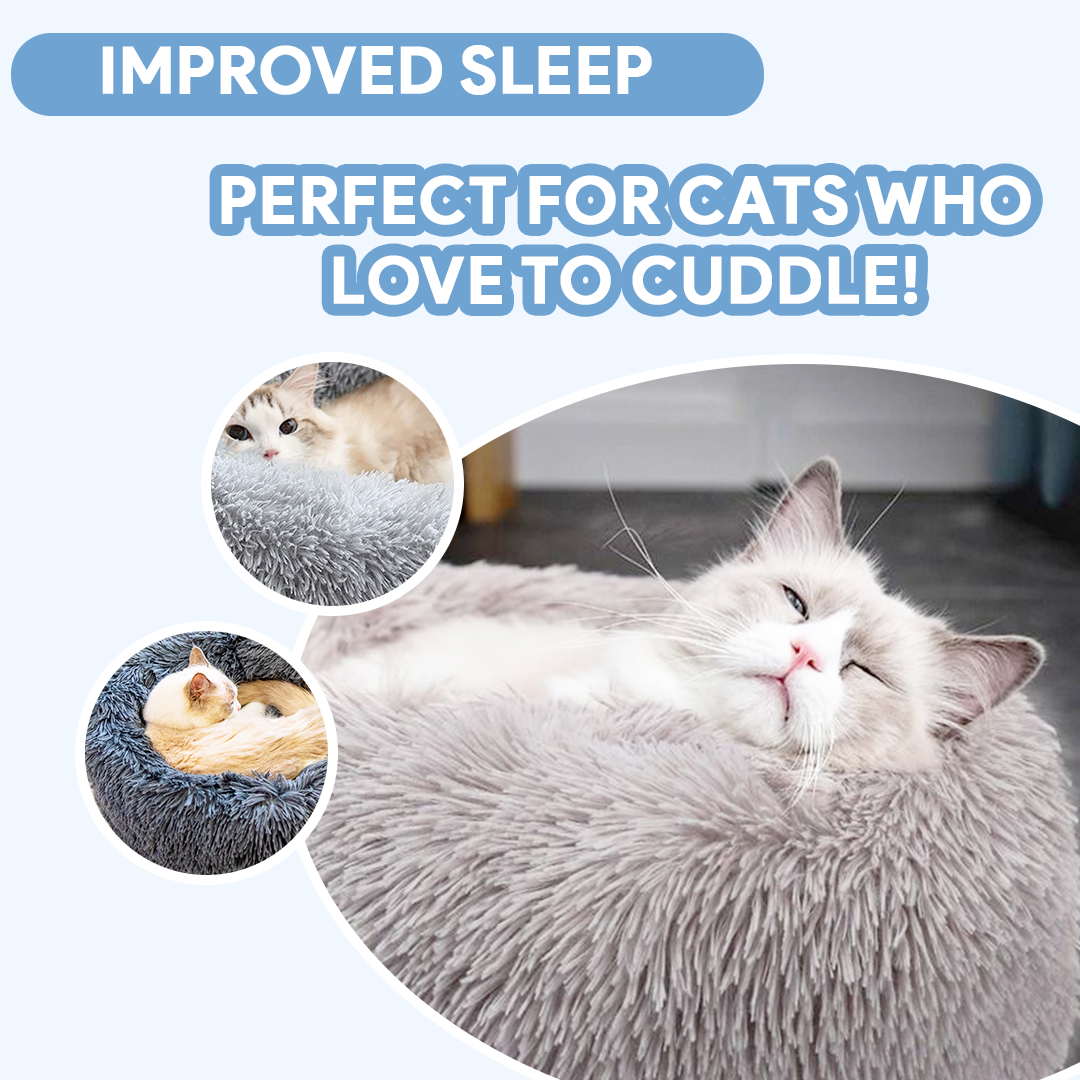 Calming Cat Bed | Cozy Soft Design | Reduces Anxiety