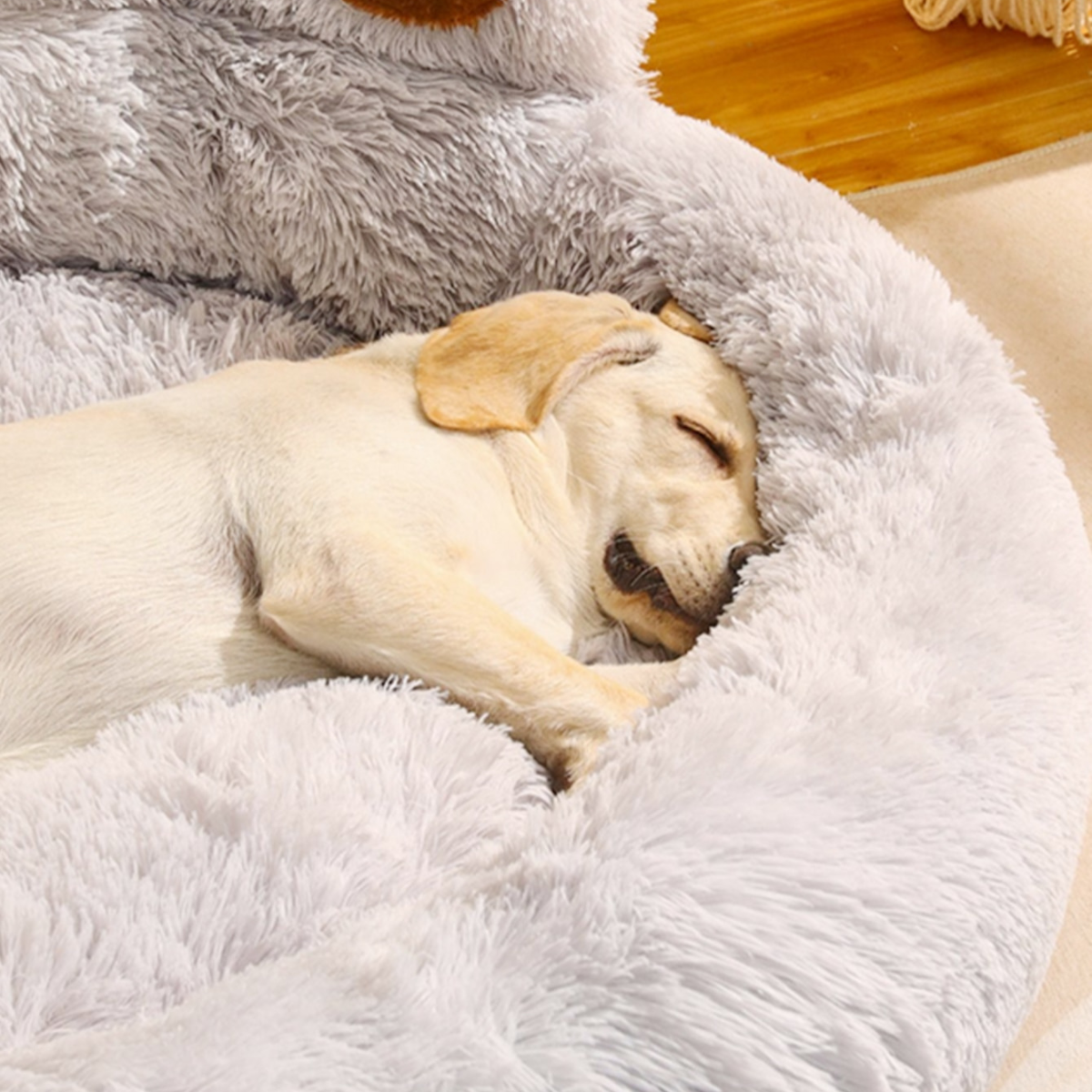 Calming Donut Bed for Cats & Dogs | #1 Anti-Anxiety Bed