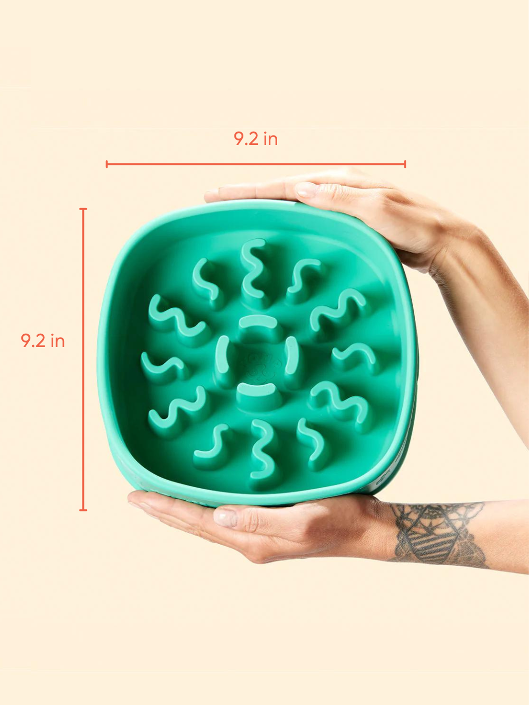 Dog Slow Feeder Bowl | Easy Clean Design | Reduces Waste