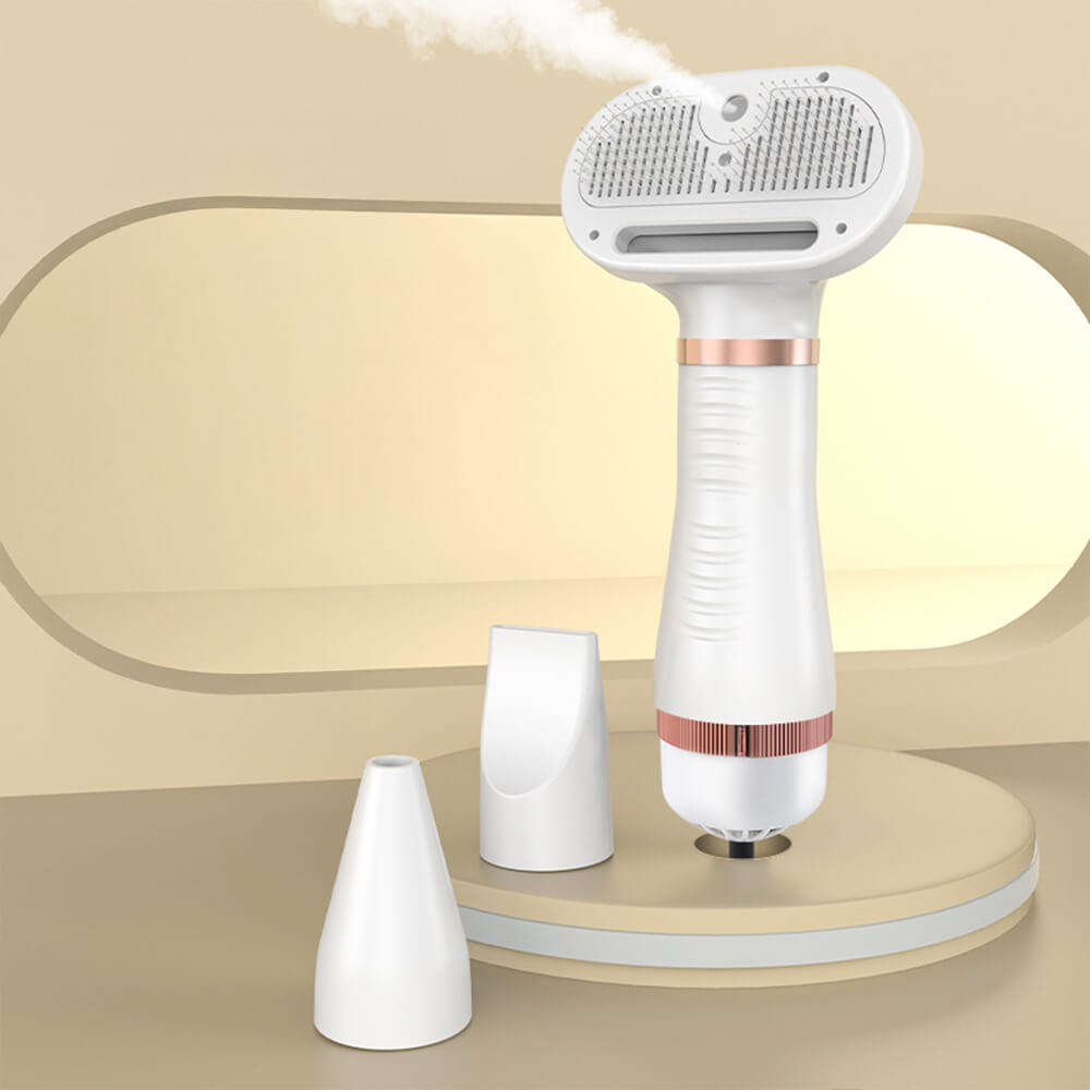 Multifunctional Pet Hair Dryer Brush | Steam Technology | Quick Drying