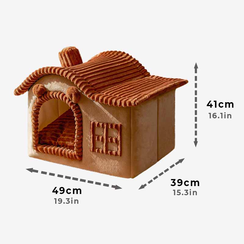 Semi-Enclosed Cat Bed | Cozy Design | Perfect for Cats to Hide and Rest