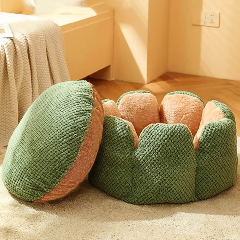 Cactus Shape Pet Bed | Comfy Design | Cozy for Cats and Dogs