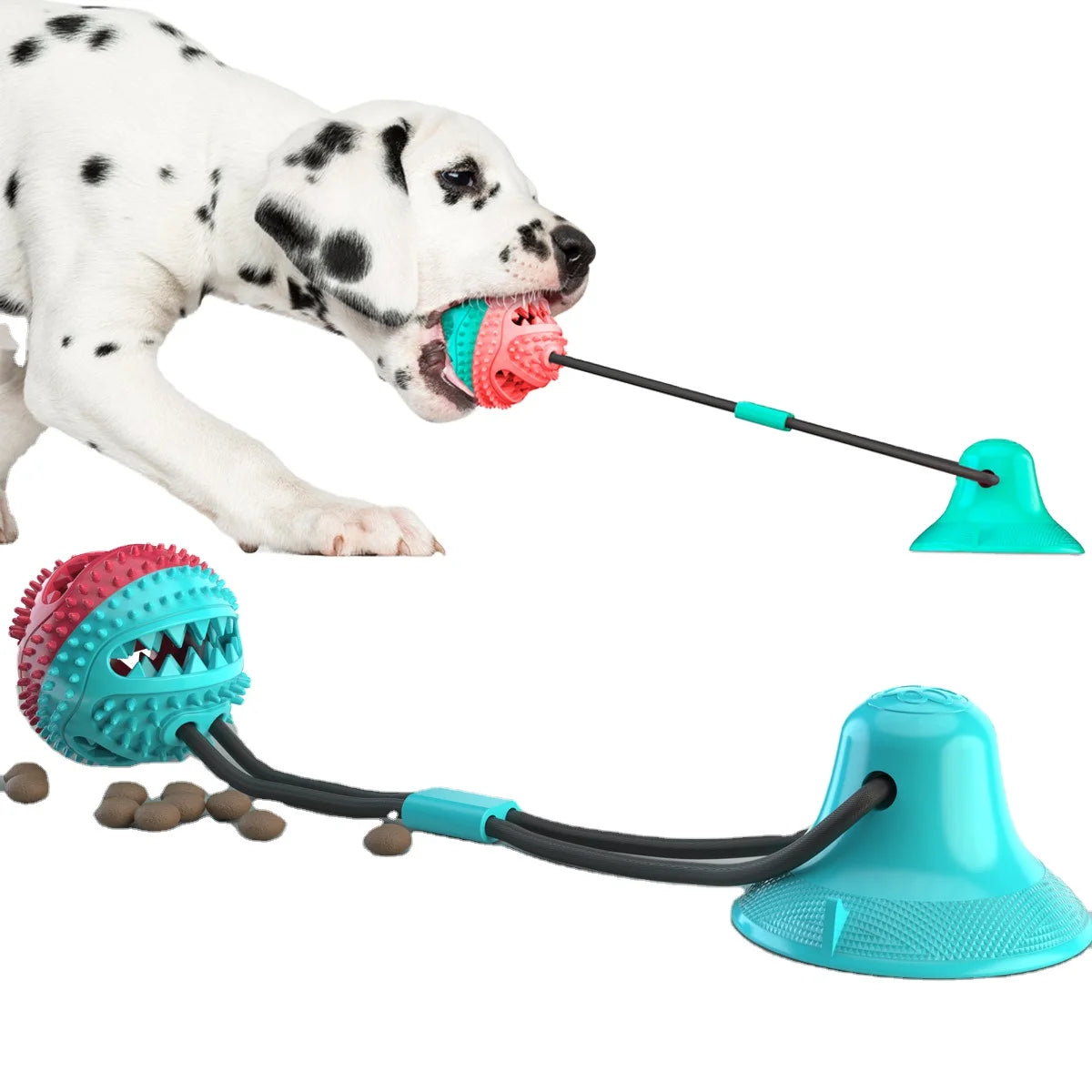 Pull Rope Chew Toy | Strong Suction Cup | Durable Dog Playtime