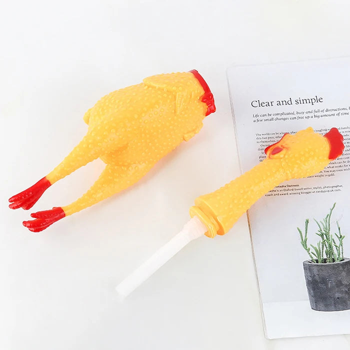 Latex Rubber Chicken Dog Toy | Durable Fun for Playtime