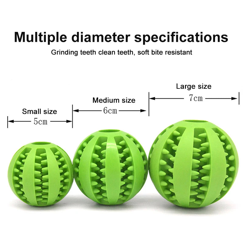 Indestructible Ball Pet Toy | Durable Natural Rubber | Interactive Chew for Aggressive Dogs