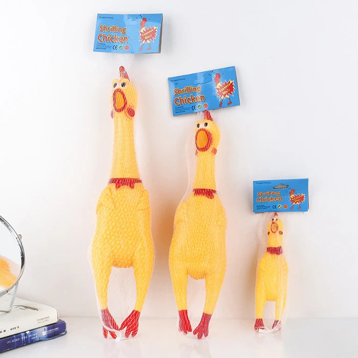 Latex Rubber Chicken Dog Toy | Durable Fun for Playtime