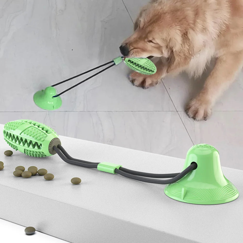 Pull Rope Chew Toy | Strong Suction Cup | Durable Dog Playtime