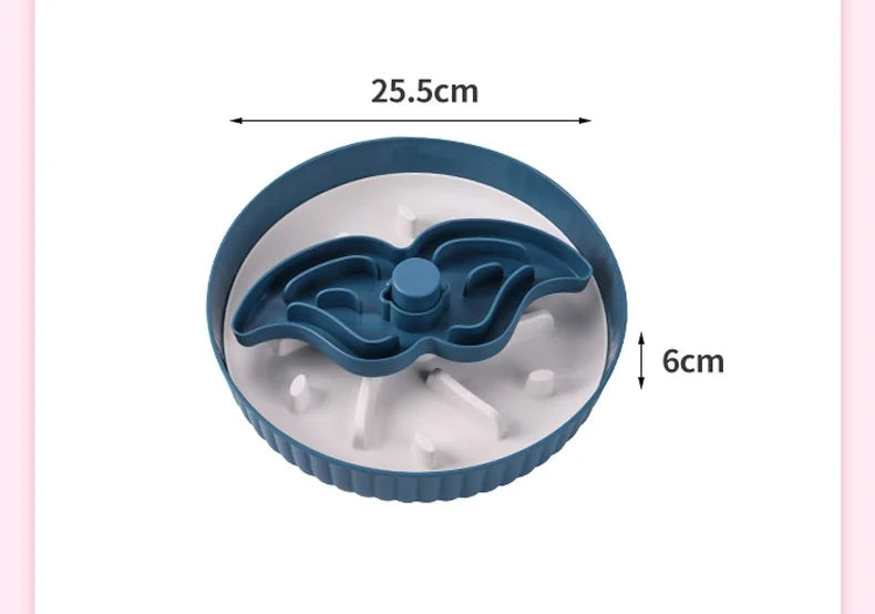 Plastic Pet Bowls & Feeders Slow Food Bowl with Lick Mat | Durable Easy Clean