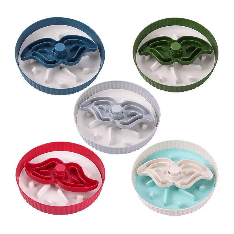 Plastic Pet Bowls & Feeders Slow Food Bowl with Lick Mat | Durable Easy Clean