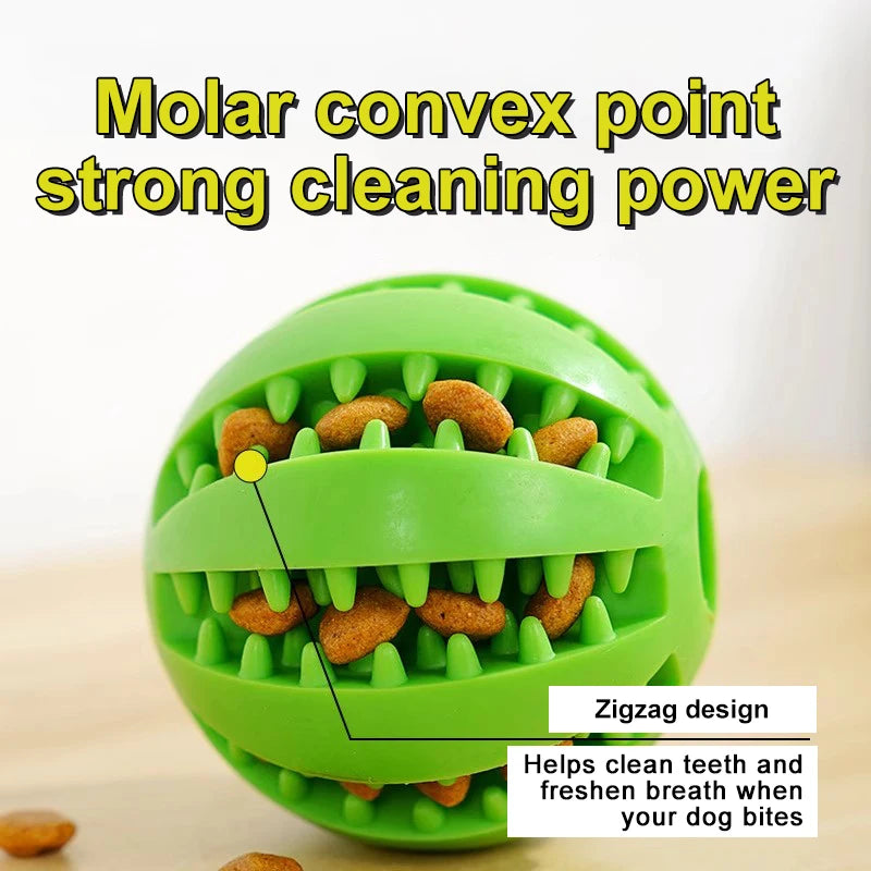 Indestructible Ball Pet Toy | Durable Natural Rubber | Interactive Chew for Aggressive Dogs