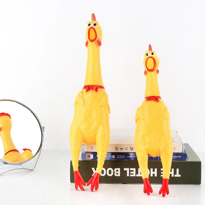Latex Rubber Chicken Dog Toy | Durable Fun for Playtime