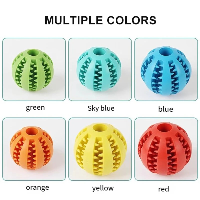 Indestructible Ball Pet Toy | Durable Natural Rubber | Interactive Chew for Aggressive Dogs