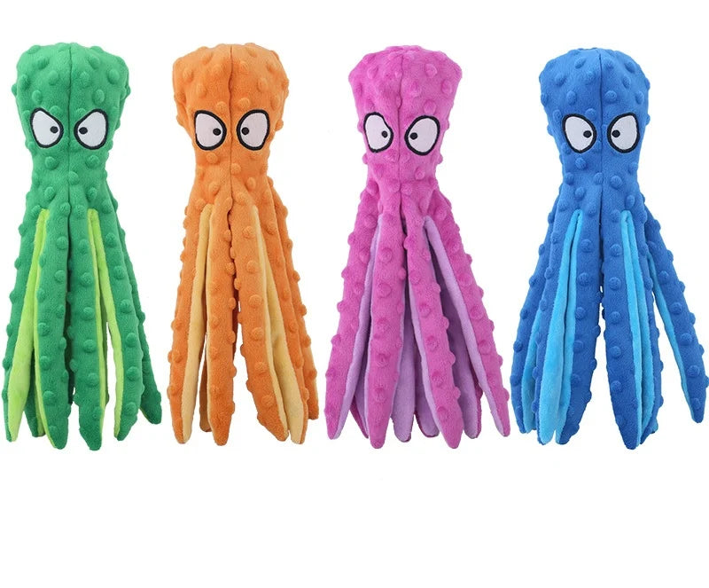 Octopus Plush Chew Toy | Crinkle Noisy Durable Dog Toy | Fun for Pets