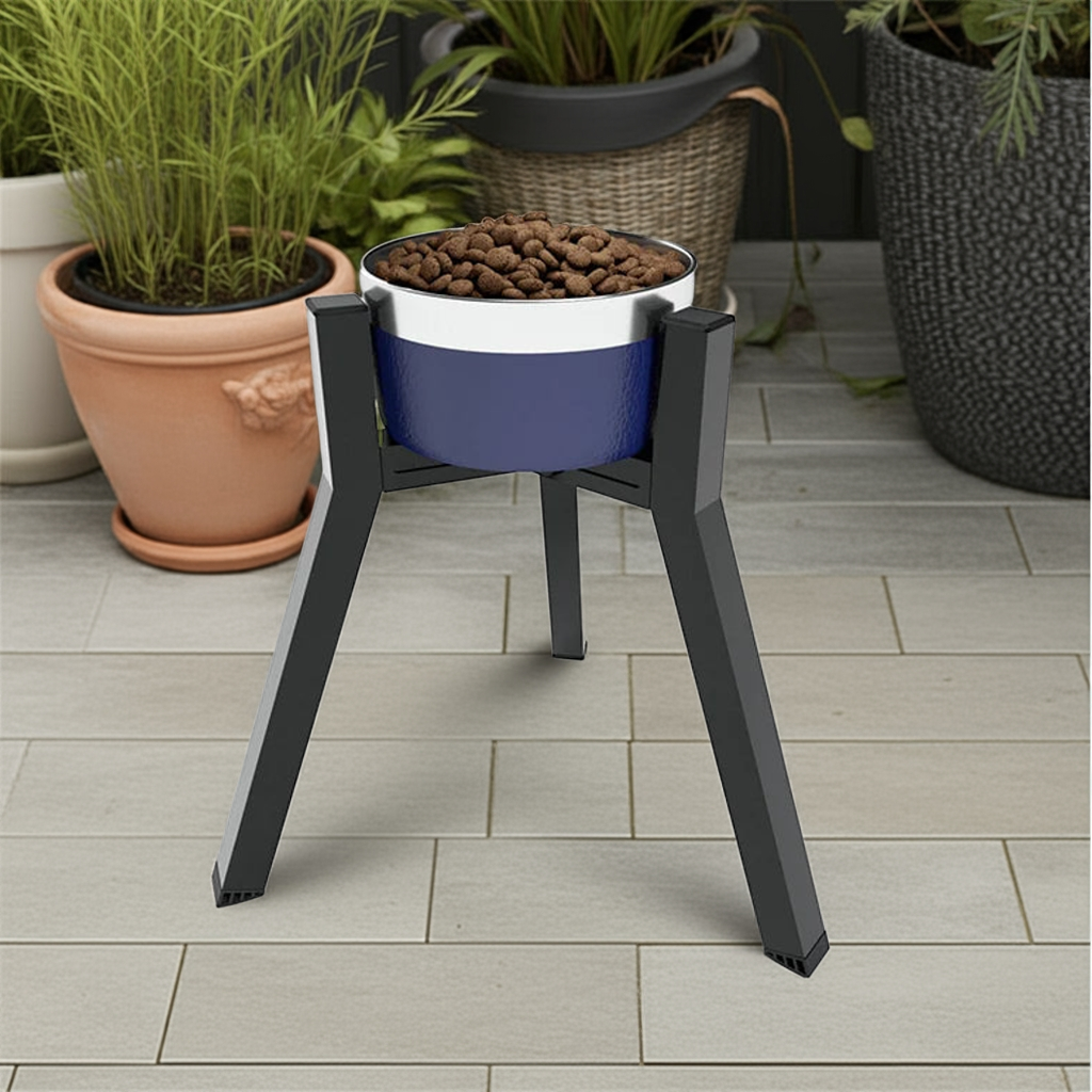 Adjustable Elevated Dog Bowl | Portable Metal Design