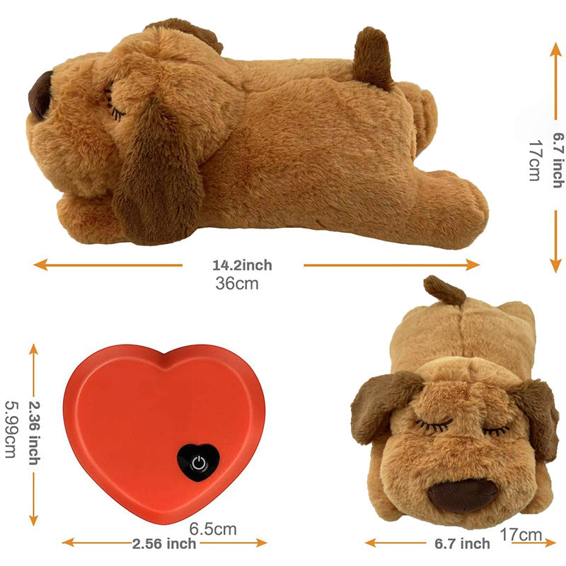 Calming Heartbeat Puppy Dog Toy | Soothes Anxiety | Soft and Cuddly