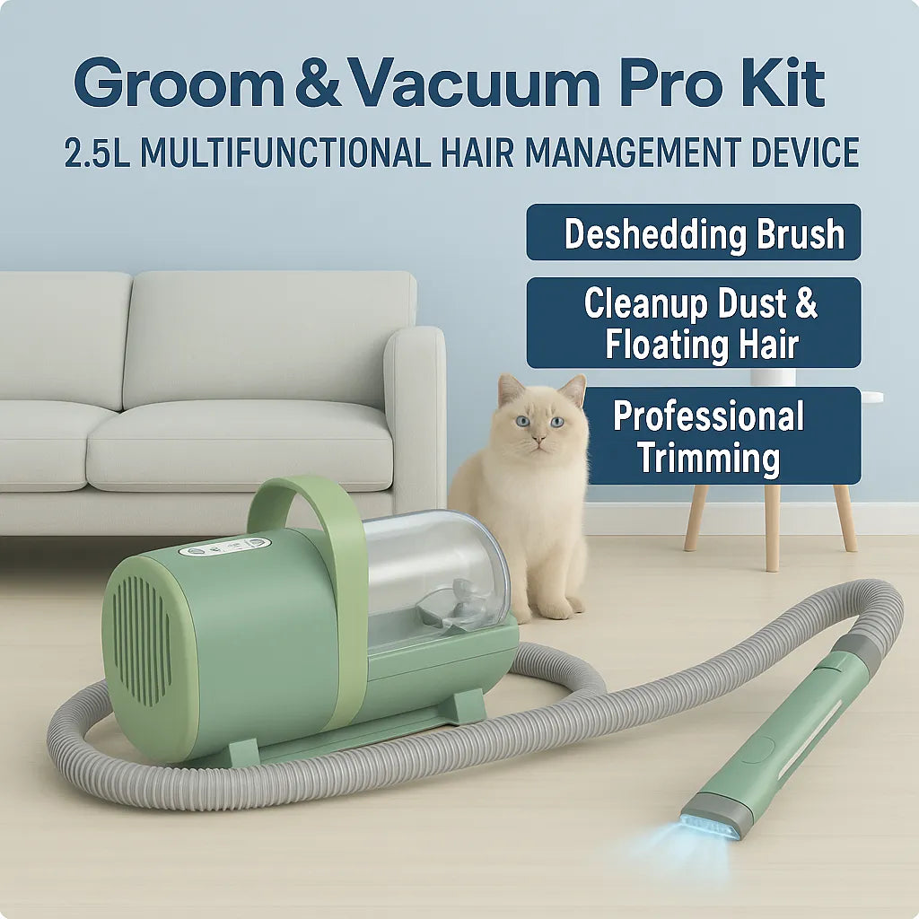 6-in-1 Pet Grooming Vacuum Kit