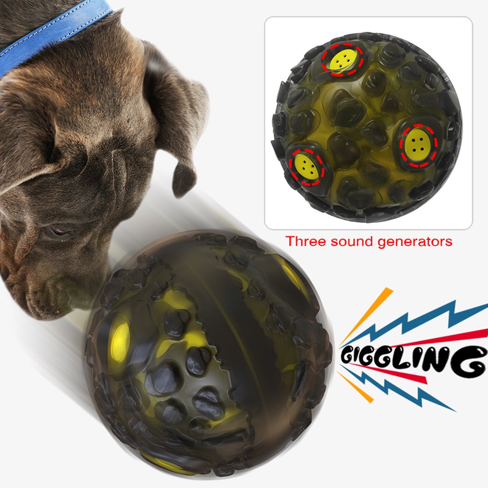 Meteorite Rolling Giggling Dog Ball | Interactive Fun | Durable Design