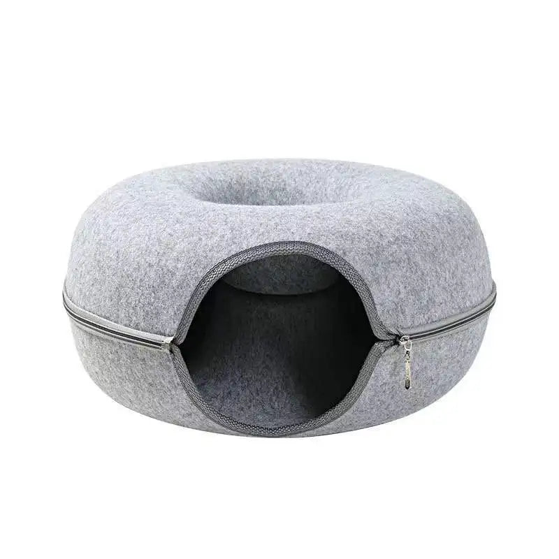 3-in-1 Interactive Cat Bed | Cozy House and Fun Tunnel