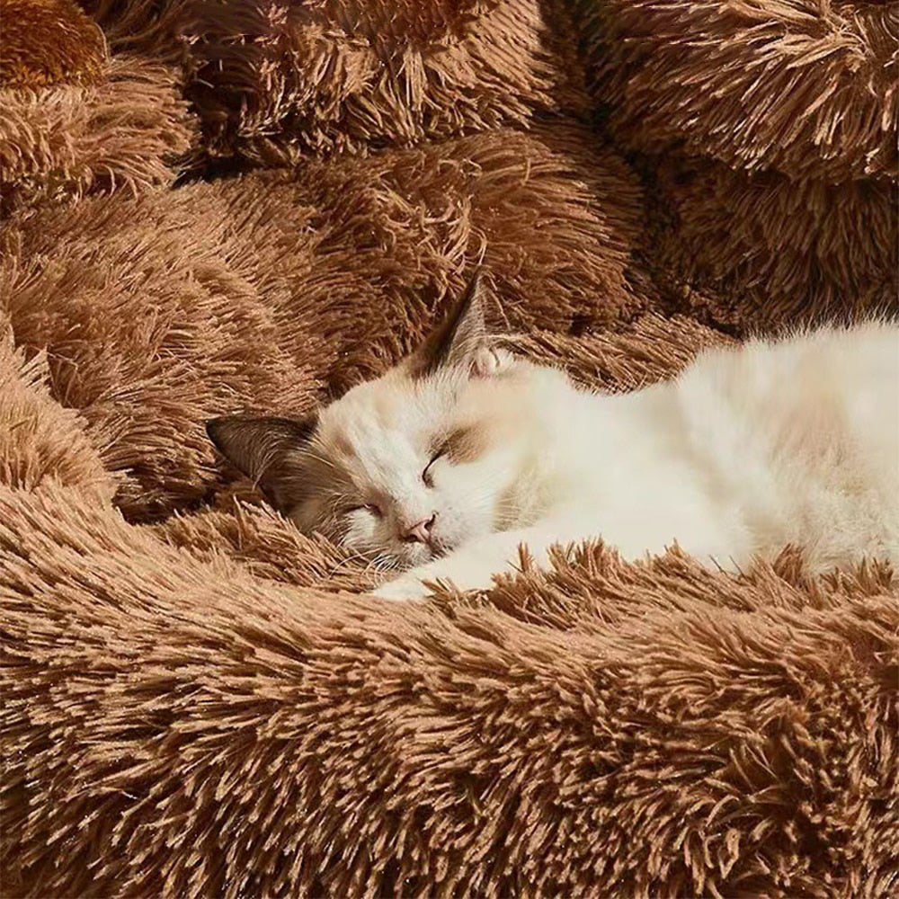 Calming Donut Bed for Cats & Dogs | #1 Anti-Anxiety Bed