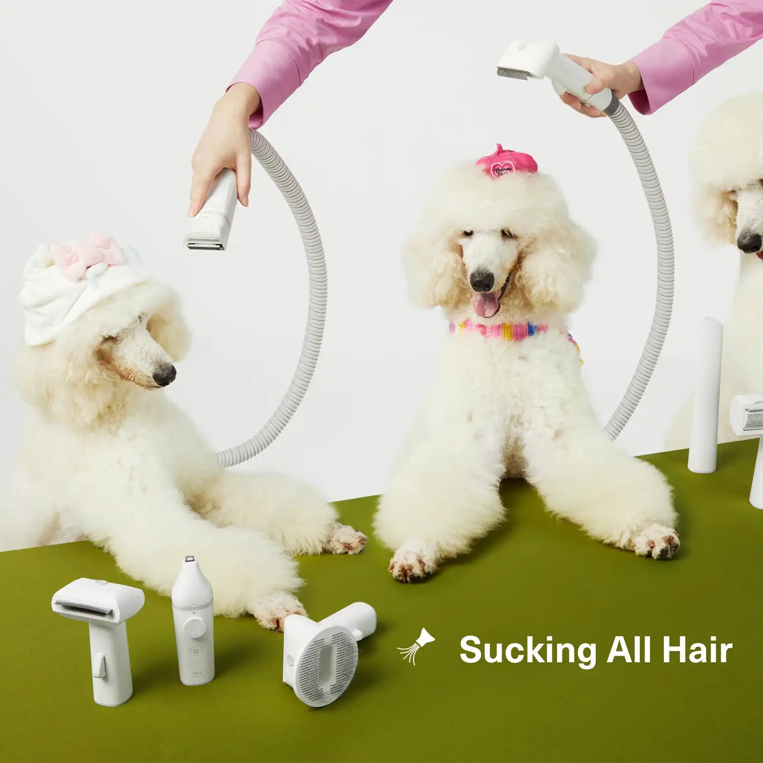 Pet Grooming Vacuum Kit | Effortless Cleaning | Quiet Powerful Suction