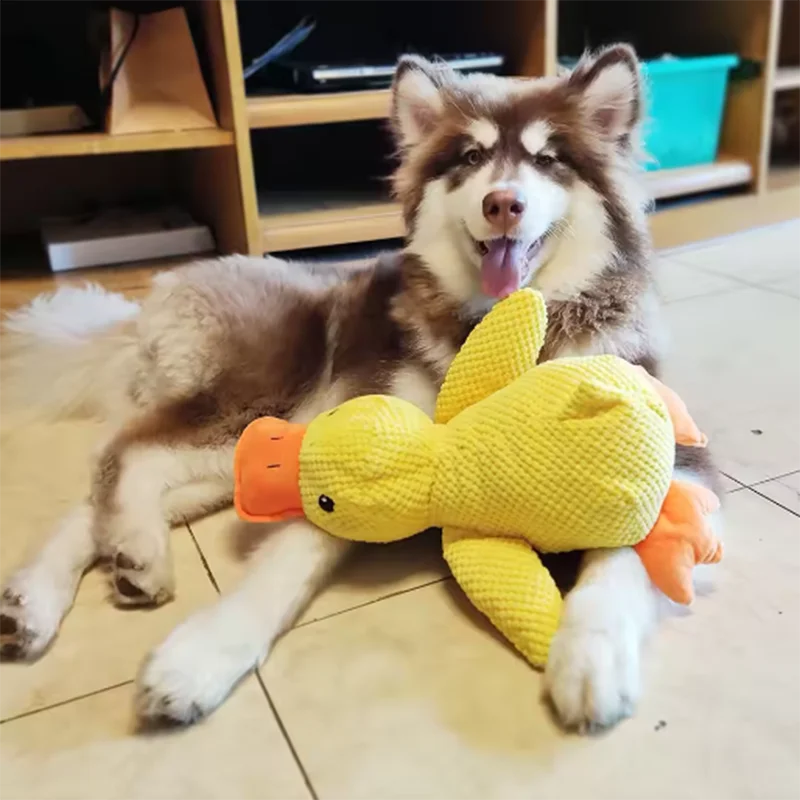 Dog Toy Stomping Duck | Bite Resistant | Teeth Cleaning | Interactive Plush
