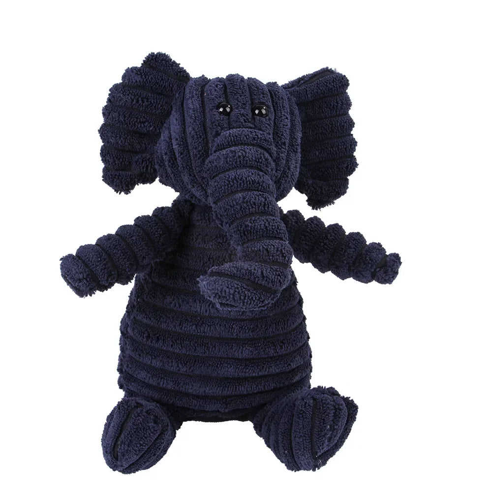 Plush Dog Toy | Bite Resistant Squeaky | Corduroy for Small Large Dogs