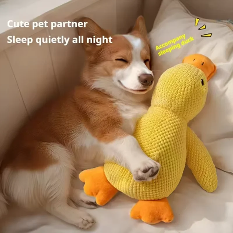 Dog Toy Stomping Duck | Bite Resistant | Teeth Cleaning | Interactive Plush