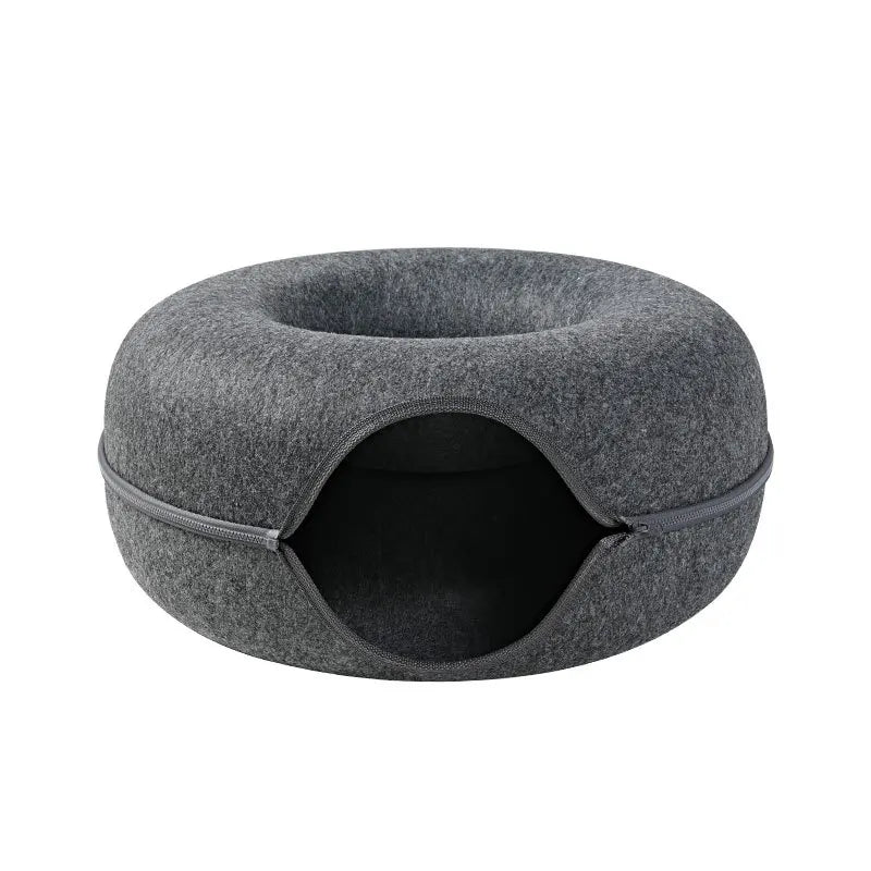3-in-1 Interactive Cat Bed | Cozy House and Fun Tunnel
