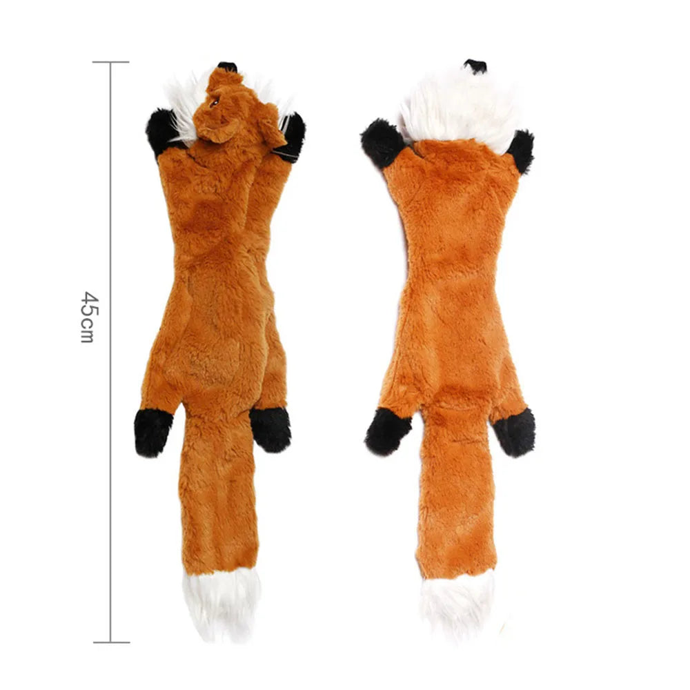 Simulated Animal Dog Toy | No Stuffing | Durable Plush | Squeaky Chew Toy