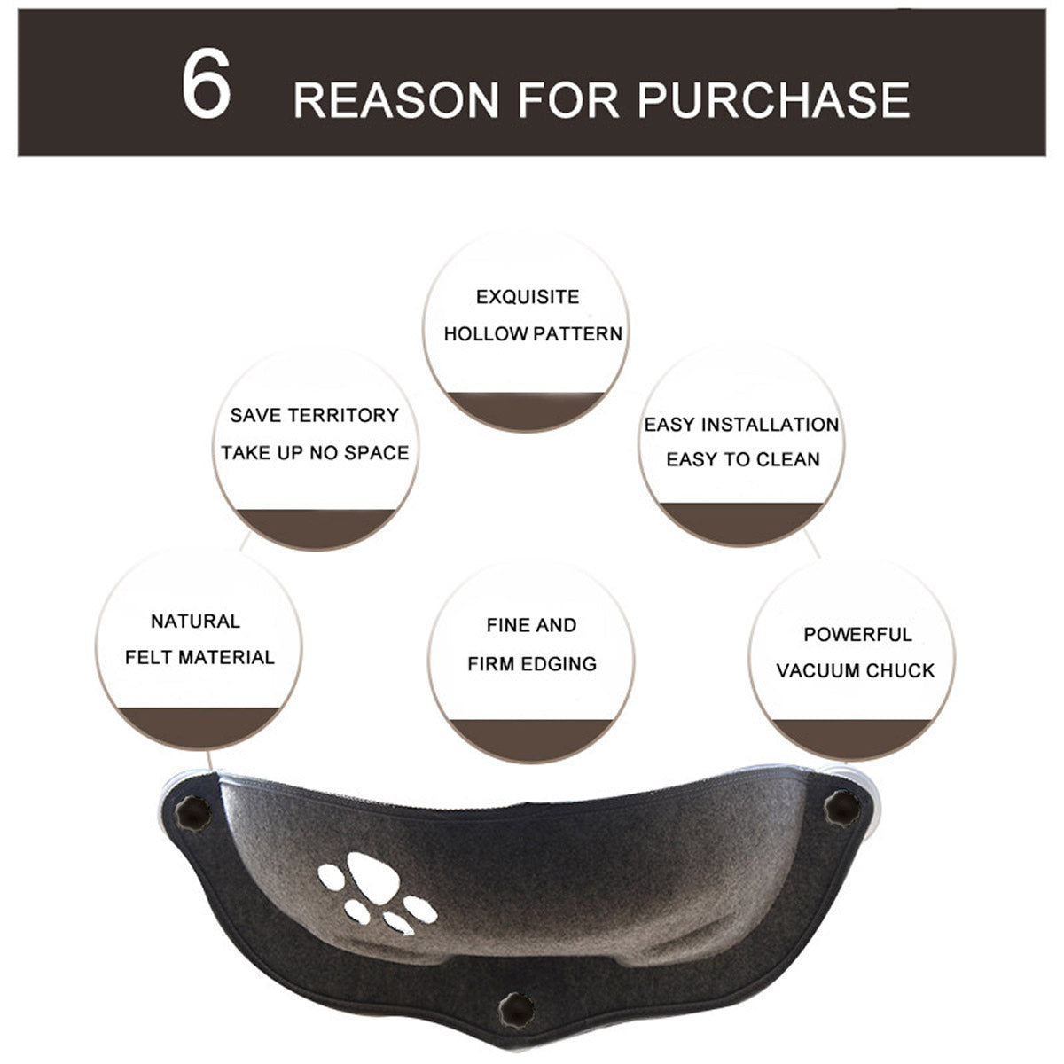 Cat Window Hammock Bed | Soft Suction Cup | Supports Up to 20kg