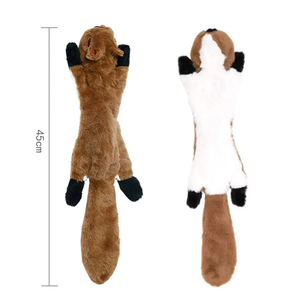 Simulated Animal Dog Toy | No Stuffing | Durable Plush | Squeaky Chew Toy